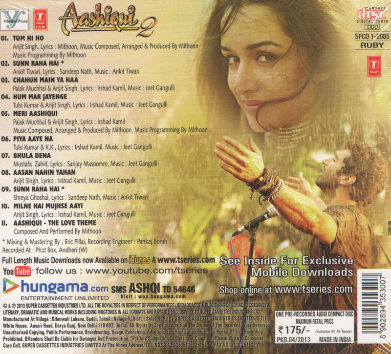 aashiqui 2 all song mp3